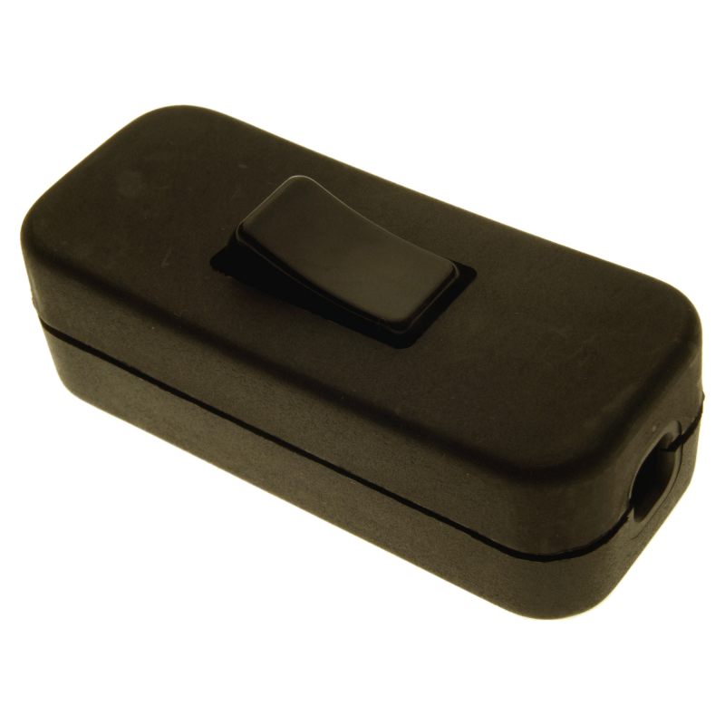 In-line Rocker Switch 3 Wire 1 Way in Brown In-line Rocker Switch 3 Wire 1 Way in Brown