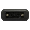 Small In-line Rocker Switch 3 Wire Dual Pole in Black