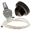 Brown Bakelite Ceiling Pendant Kit with B22 Silver Nickel Lampholder and Classic Ivory Flex Brown Bakelite Ceiling Pendant Kit with B22 Silver Nickel Lampholder and Classic Ivory Flex