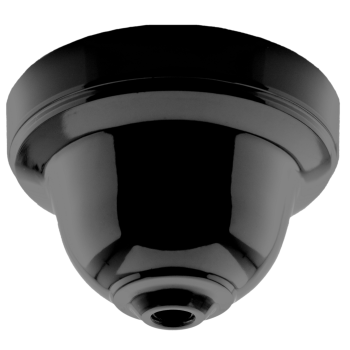 Black Bakelite Ceiling Pendant Kit with B22 Black Traditional Lampholder and Antique Gold Flex