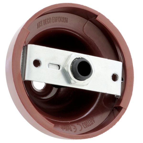 Ceiling Rose Cup in Brick Red Bakelite Ceiling Rose Cup in Brick Red Bakelite