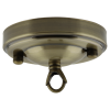 Large Ceiling Rose with Deco Style Loop in Antique Brass Effect Large Ceiling Rose with Deco Style Loop in Antique Brass Effect