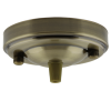 Large Ceiling Rose with Nylon Cord Grip in Antique Brass Effect