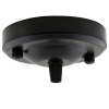 Large Ceiling Rose with Nylon Cord Grip in Matte Black Large Ceiling Rose with Nylon Cord Grip in Matte Black