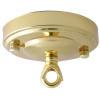Large Ceiling Rose with With Deco Style Loop in Polished Brass Effect Large Ceiling Rose with With Deco Style Loop in Polished Brass Effect