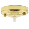 Large Ceiling Rose with Nylon Cord Grip in Polished Brass Effect Large Ceiling Rose with Nylon Cord Grip in Polished Brass Effect
