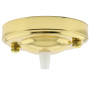 Large Ceiling Rose with Nylon Cord Grip in Polished Brass Effect