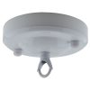 Large Ceiling Rose with Deco Style Loop in Gloss White Large Ceiling Rose with Deco Style Loop in Gloss White