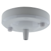 Large Ceiling Rose with Metal Cord Grip in Gloss White Large Ceiling Rose with Metal Cord Grip in Gloss White
