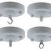 Large Ceiling Rose with Deco Style Loop in Gloss White Large Ceiling Rose with Deco Style Loop in Gloss White
