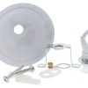 Small Ceiling Rose with Deco Style Hook in Gloss White Finish Small Ceiling Rose with Deco Style Hook in Gloss White Finish