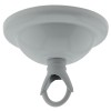 Small Ceiling Rose with Deco Style Loop in Gloss White Finish Small Ceiling Rose with Deco Style Loop in Gloss White Finish