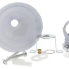 Small Ceiling Rose with Deco Style Loop in Gloss White Finish Small Ceiling Rose with Deco Style Loop in Gloss White Finish