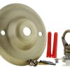 Ceiling Rose with Deco Style Loop in Antique Brass Effect Ceiling Rose with Deco Style Loop in Antique Brass Effect