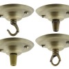 Ceiling Rose with Deco Style Loop in Antique Brass Effect Ceiling Rose with Deco Style Loop in Antique Brass Effect