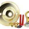 Ceiling Rose with Deco Style Loop in Brass Effect Ceiling Rose with Deco Style Loop in Brass Effect
