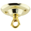 Ceiling Rose with Deco Style Loop in Brass Effect Ceiling Rose with Deco Style Loop in Brass Effect