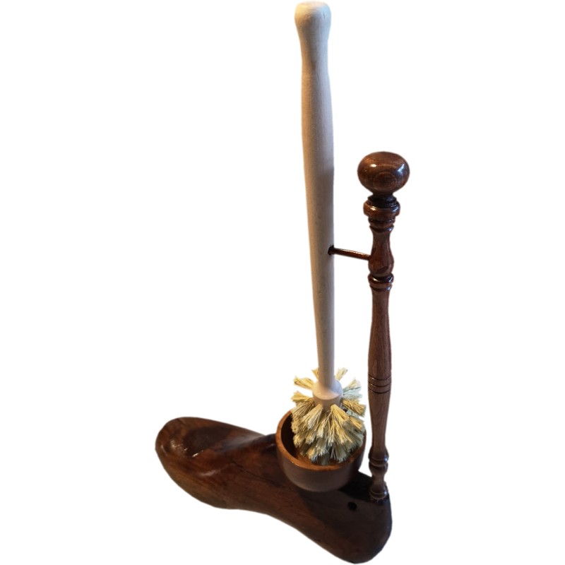 Vintage Shoe Last Toilet Cleaning Brush Holder Vintage Shoe Last Toilet Cleaning Brush Holder