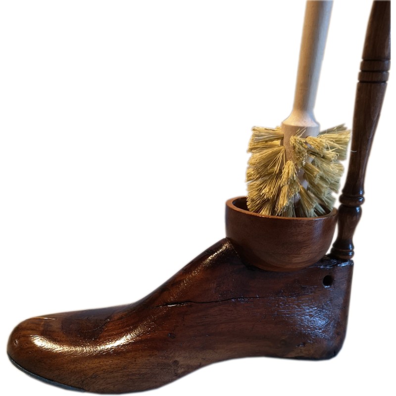 Vintage Shoe Last Toilet Cleaning Brush Holder Vintage Shoe Last Toilet Cleaning Brush Holder