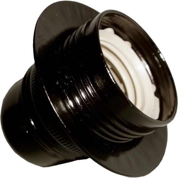 Lampholder E27 Dark Bronze Finish with Shade Ring and Nylon Cord Grip Lampholder E27 Dark Bronze Finish with Shade Ring and Nylon Cord Grip