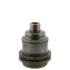 Lampholder E27 Antique Brass Finish with Dual Shade Ring and 10mm Threaded Entry